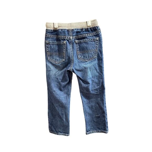 2 Pairs Children's Place Blue Denim Jeans Pockets Stretchy Waist Size 4T - Picture 4 of 11